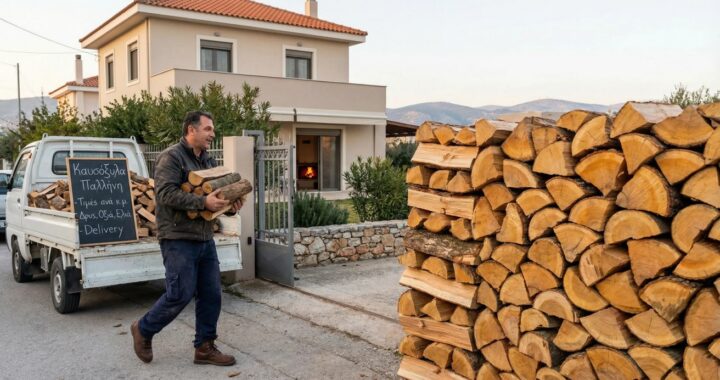 Καυσοξυλα - Πελλετ - Agrowood - Ψάρρης - Ξύλα για τζάκι Ξενοδοχοϋπαλλήλων 89, Αχαρνές 136 72 21 0243 0036